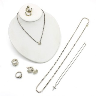 David Yurman Sterling Blue Topaz Prasiolite Stax Chain Jewelry Lot of 7 #S3374 1
