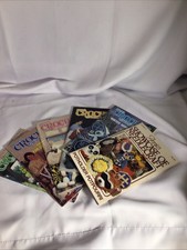 Vintage Set Of 6 Annie  s Crochet Newsletter And Showcase Of Craft