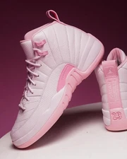 Women's Size US 5.5-11 Jordan 12 Retro Pearl Pink (2025) 510815-600