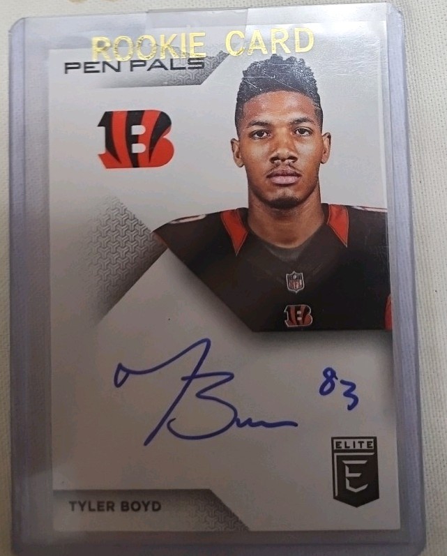 2016 Donruss Elite - Pen Pals Tyler Boyd #PP-TB (AU, RC)