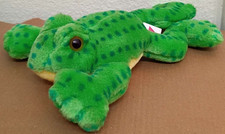 Dakin Croaking Frog Plush With Sound 8" Green Spotted Stuffed Animal Toy 1992