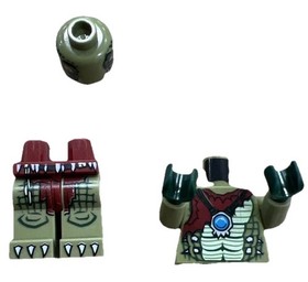 LEGO LEGENDS OF CHIMA Minifigure Crawley No Alligator  Helmet EUC