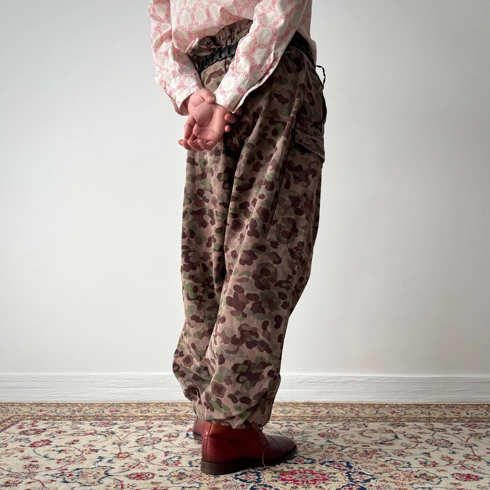 1960s Vintage Austrian Army Pea Dot Camo Pants - Image 3 of 4