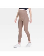 2 Pack-Over Belly High-Rise Performance Pocket Active Maternity Leggings- Isabel