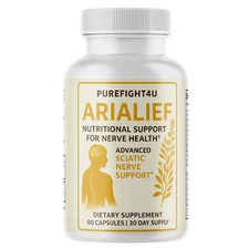 AriaLief Brain & Nerve Support | Memory & Cognitive Boost Supplement 80 Capsules