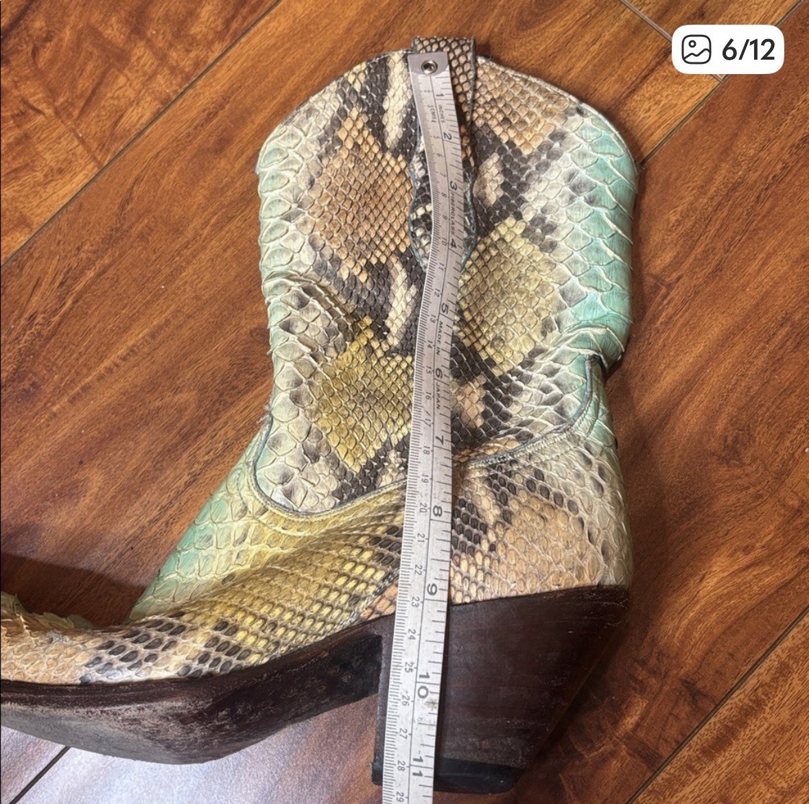 Old Gringo For BOOT STAR Hand Dyed Python Cowboy … - image 2