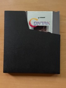 Konami Contra (Nintendo NES, 1985) Video Game Cartridge With Sleeve