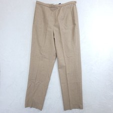 PENDLETON 100 Virgin Wool Trouser Size 12 Beige Straight Lined Pants