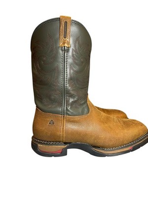 Rocky Men Western Boot FQ0008656 Long Range 12'' Leather Brown Size 14 W