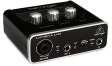 Behringer 2-input 2-output USB audio interface Black 1-Channel UM2 U-PHORIA New