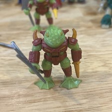 Vintage Battle Beasts Horny Toad Figure Complete W/ Weapon Accessory