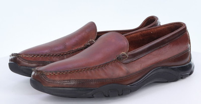 Allen Edmonds Boulder Men's Slip On Loafers Dress Shoes Size 9.5 D Leather Brown