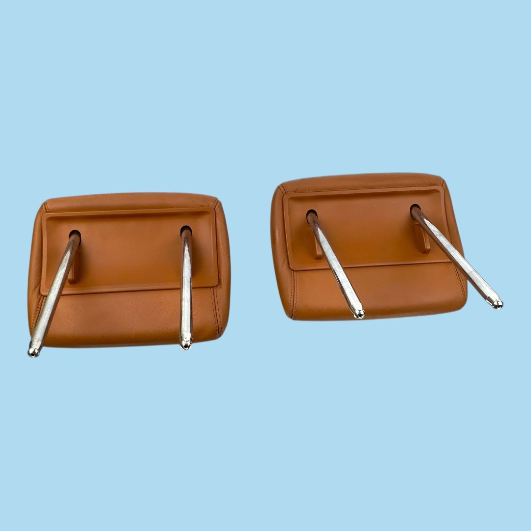 Rear Seat Headrest Set Pair Brown OEM 06-12 Bentley Continental Flying Spur