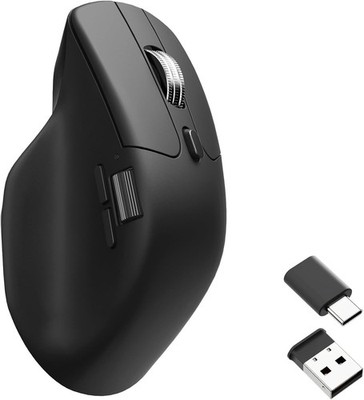 Keychron M6 Silent Wireless Maus Ergonomisch Bluetooth 2.4GHz 30000 DPI Schwarz
