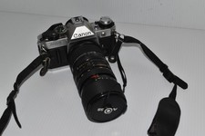 Canon AE-1 Program 35mm SLR Film Camera w/ ACCESS P-MC 2.5-3.5 35 70MM CIJ1 