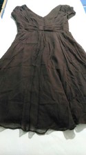 Suzi Chin for Maggy Boutique 8P cocktail brown dress