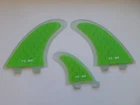 MR TWIN FIN + trailer POLYMER CORE surfboard fibreglass set x 3 FCS compatible
