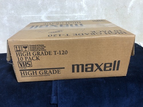 Maxwell High Grade T-120 6 Hour VHS Tape 10 Tapes Total - Picture 3 of 3