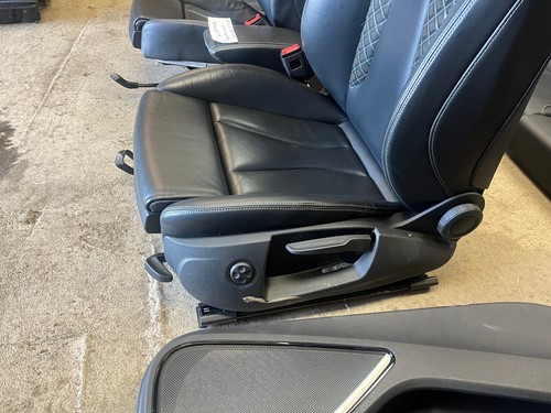 18 AUDI RS3 8V A3 S3 COMPLETE SET BLACK LEATHER SEATS DOOR PANELS 17-20 51K - Picture 9 of 22
