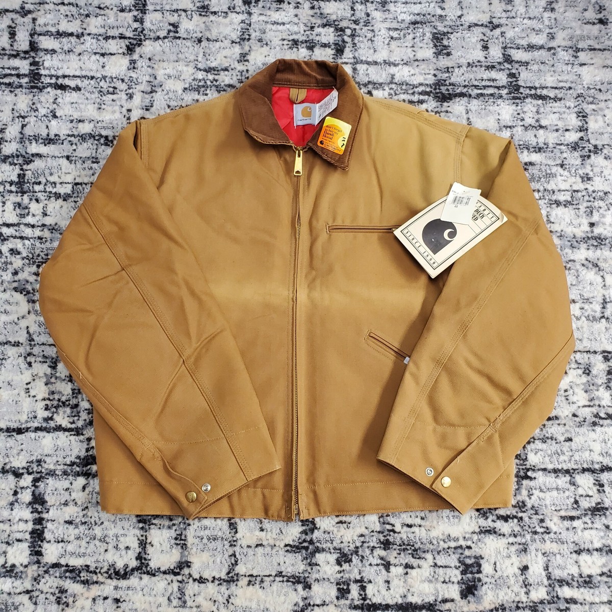 Vtg 90s Carhartt Detroit Jacket 6QLJ NWT 48 Quilt Lined Vtg 90s Carhartt Detroit Jacket 6QLJ NWT 48 Quilt Lined