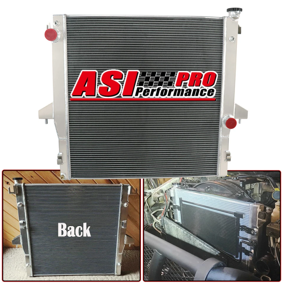 ASI 4 Row Radiator Fit 2003~09 Dodge Ram 2500 3500 2008-2010 Ram 4500 5500 Turbo - Image 3 of 4