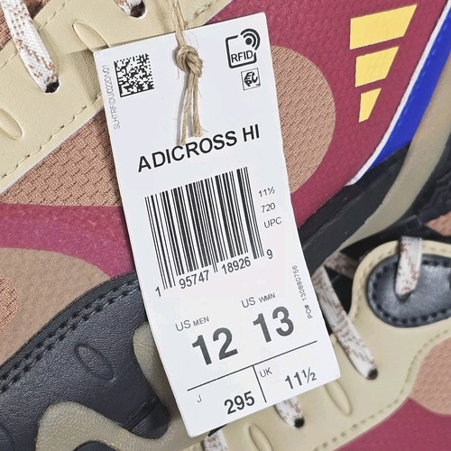 Scarpe da golf Adidas Adicross Hi Clay Strata/blu senza punte H03662 - Uomo taglia 12 - Foto 16 di 22