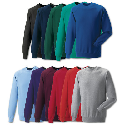 Russell Sweatshirt Pullover Adults  Classic Sweatshirt Herren Raglan Sweater Neu