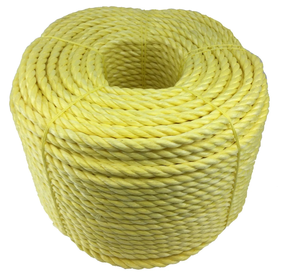 10mm Yellow Polypropylene Rope x 30 Metres Cheap Nylon Rope Poly Rope Coils