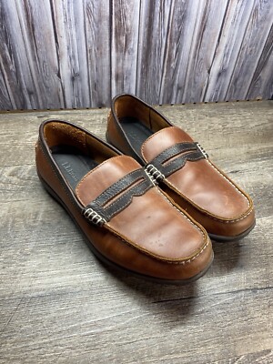 MEN'S LL BEAN PENNY LOAFERS DRIVING SHOES SZ: 9M Brown