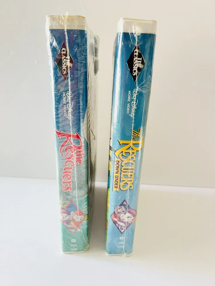 Rare Black Diamond Classic Disney VHS The Rescuers And The Rescuers Down Under - Image 4 of 4