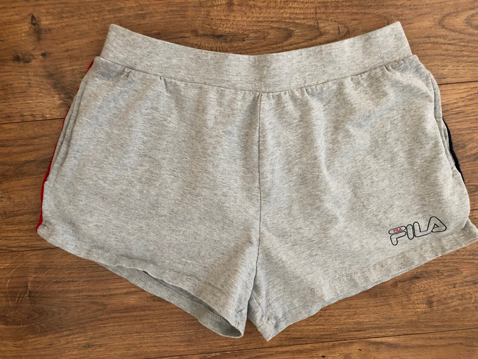 Bundle Fila Grey shorts size M And Black Vest Top Size 10