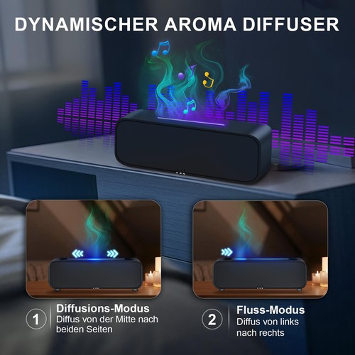Ätherische Öl Luftbefeuchter Flamme Raumbefeuchter Aroma Diffuser Büro Duftlampe - Bild 6 von 21