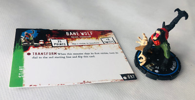 HorrorClix Bane Wolf #097 blau Figur Modell Vintage Horror Clix