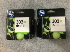 2 original HP Tintenpatronen 302XL Black F6U68AE Color F6U67AE ( 06/2026 ) OVP