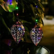 Hanging Solar Lantern LED Waterproof Lights for Garden Patio Landscape Lamp