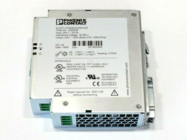 Phoenix Contact QUINT-UPS/24DC/24DC/20 Uninterruptible Power Supply NEW