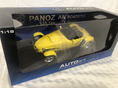 AUTO Art Performance Yellow Panoz AIV V8 Roadster Die Cast Car 1