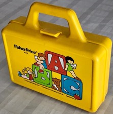 Vintage Fisher Price 638 Yellow Lunch Box with Thermos 1979