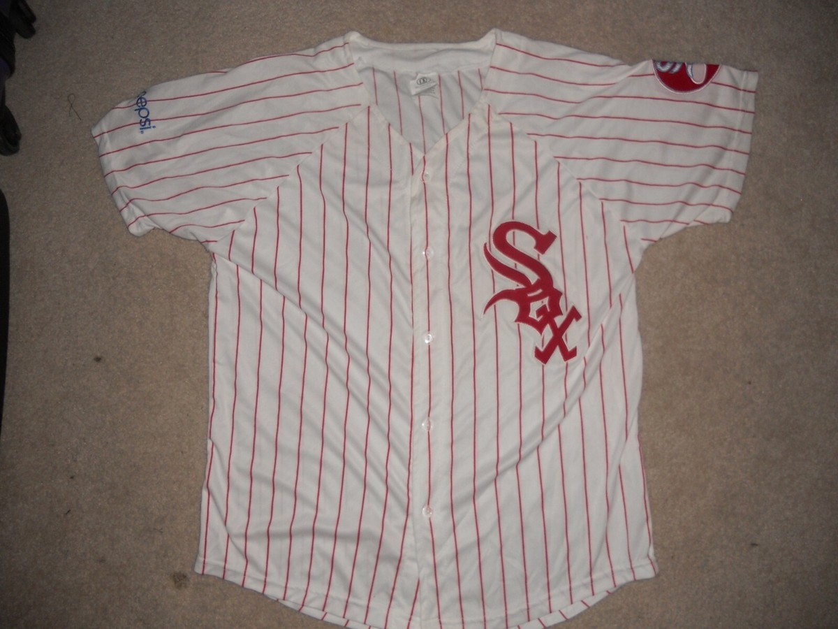 Chicago White Sox Jersey Throwback 1973 Red Pinstripes SGA Sewn
