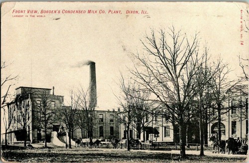 1908. DIXON, ILL. BORDEN'S MILK COMPANY. POSTKARTE MM13