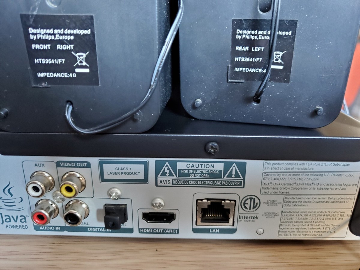 Philips 3D BluRay Player HTS3541 Home Theater System NO, 60 OFF