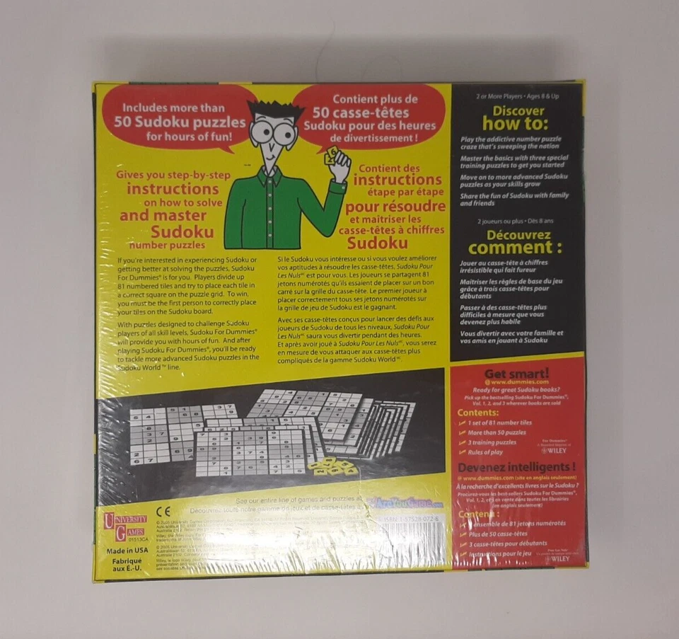 Sudoku For Dummies The Game - NEW - Image 2 of 2