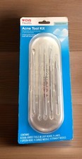 Acne Tool Kit 5 Stainless Steel Removes Blackheads  Whiteheads- Protective Case