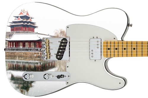 Guitar Skin Axe Wrap Re-skin The Forbidden City 575 - Picture 7 of 12