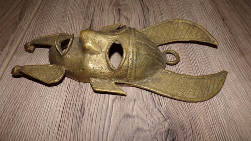 Masque en métal - Cameroun - 23 cm - Picture 3 of 4