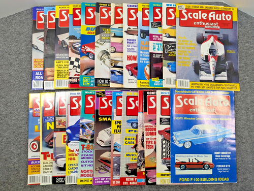 Scale Auto Enthusiast Lot of 24 Magazine Back Issues, Hard to Find, Rare