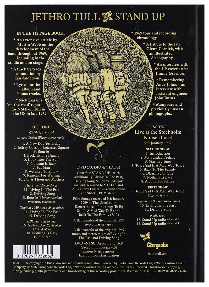 Stand Up (The Elevated Edition) by Jethro Tull (CD, 2016) for sale