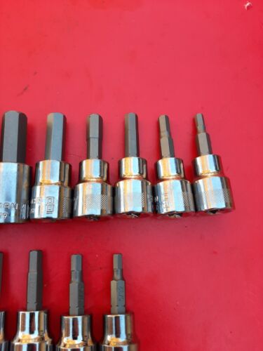 NEW CRAFTSMAN 14 Piece SAE METRIC Hex Allen Key Bit Socket Driver Set - Picture 6 of 8
