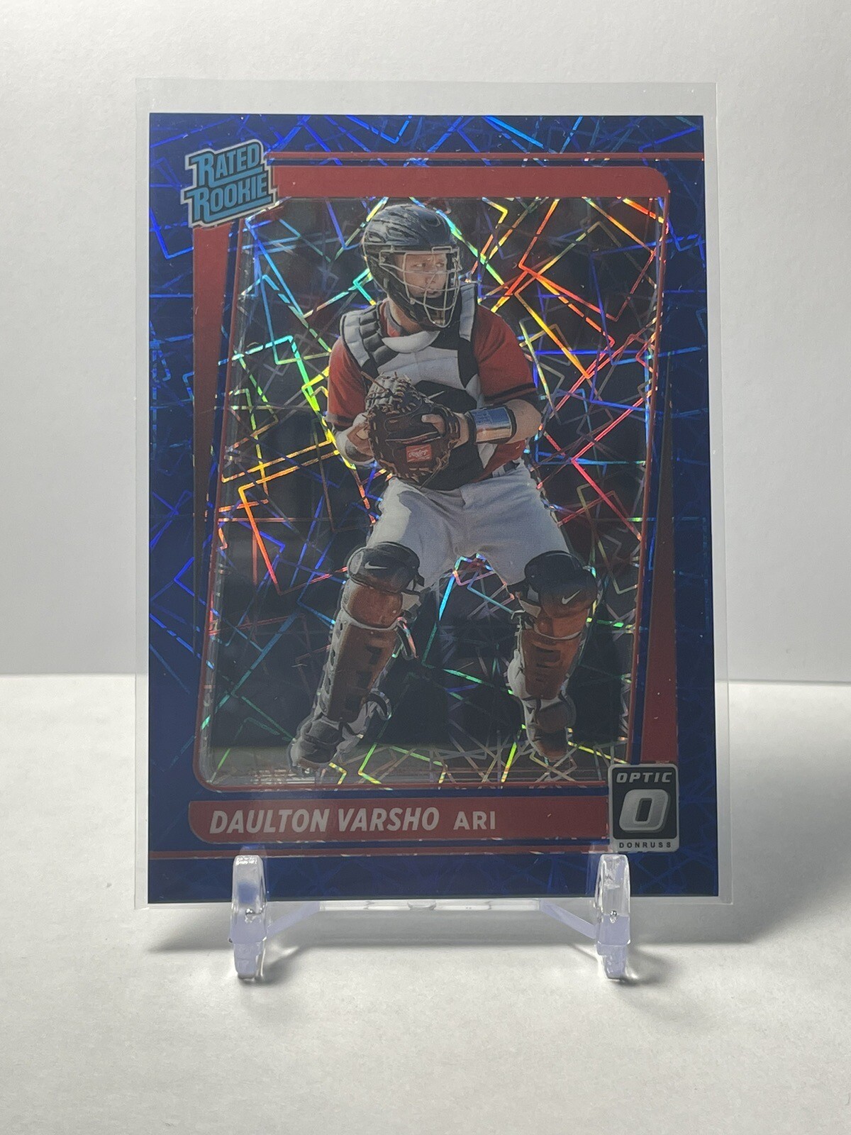 2021 Donruss Optic Rated Rookie - Daulton Varsho Blue Prizm /99 #46 Diamondbacks