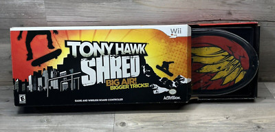 Wii Tony Hawk Shred Skateboard Bundle Game Dongle Wireless Board Controller NEW